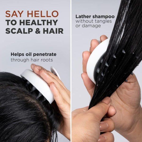( 2 Piece ) Scalp Shampoo Massager Brush – Soft Bristle Hair Scrubber for All Hair Types