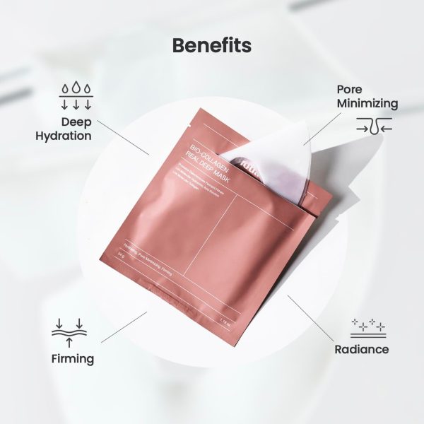 1 Pc Bio-Collagen Real Deep Hydrating Overnight Facial Sheet Mask