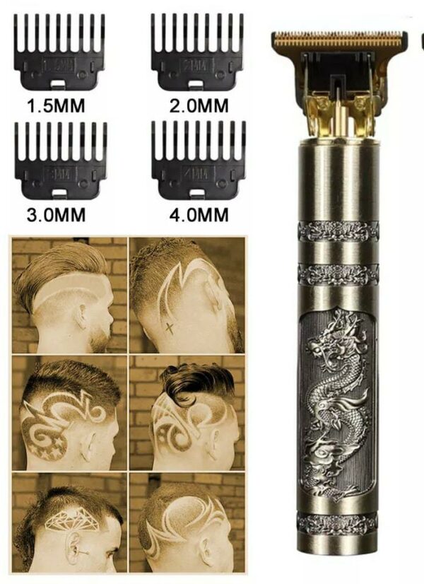 T9 Cordless Hair & Beard Trimmer for Men – Plastic Body Electric Shaver | Haircut & Shaving Machine with Barber Accessories