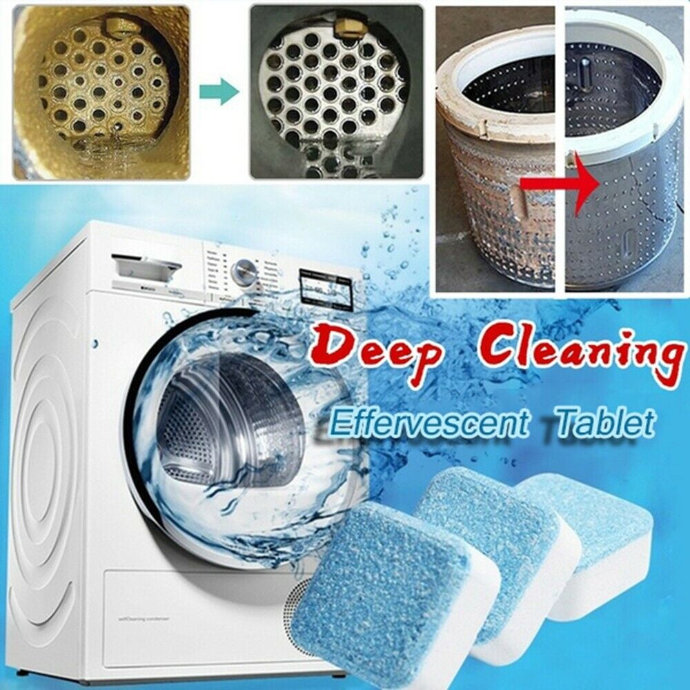 12 Tablets Pack Washing Machine Cleaning Tablets